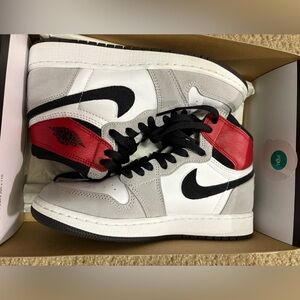 Nike Men's White, Red, and Black Sneakers